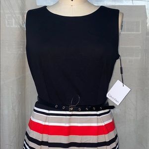 Calvin Klein Pleated Dress